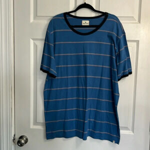Men's Rebel Canyon short-sleeved tee - Blue striped - size XXL